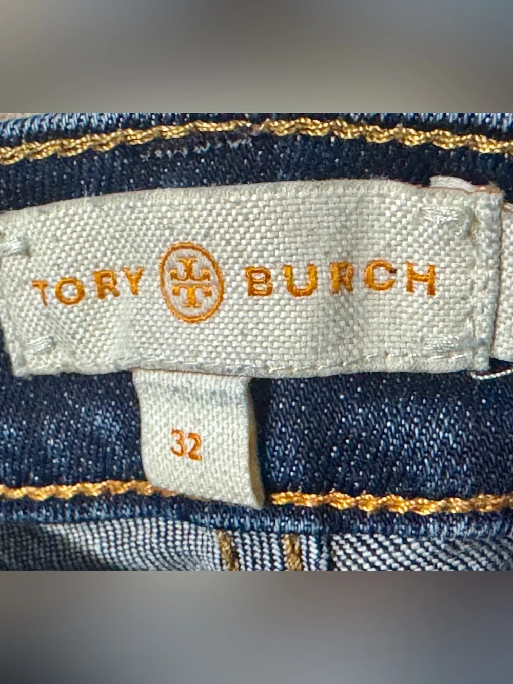 Tory Burch Women's Dark Blue Skinny Jeans